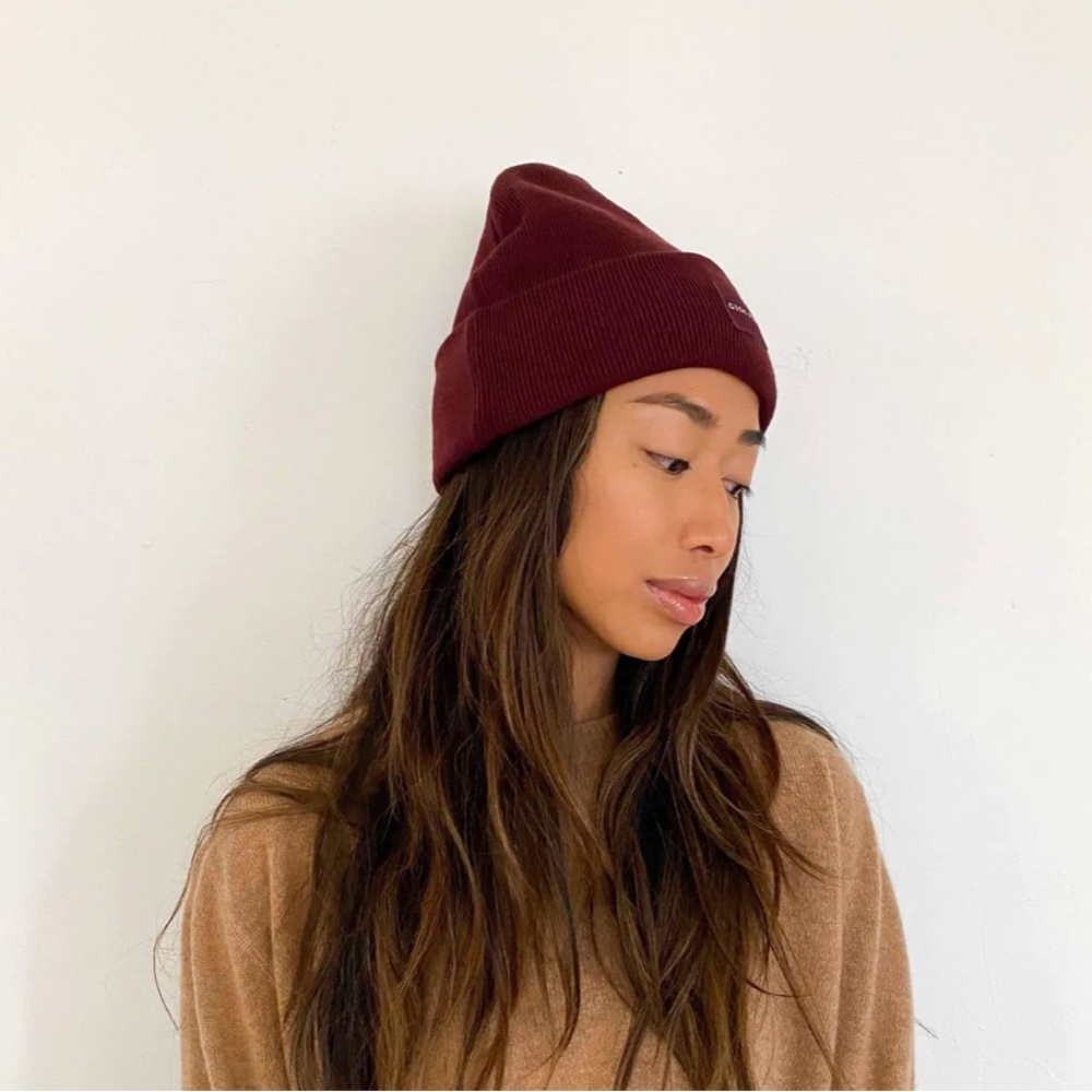 Gigi Pip Maroon Beanie